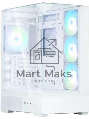 Компьютерный корпус ZALMAN P40 Prism Plus, ATX, белый, WINDOW, 3xCombo (3.5'' or 2.5