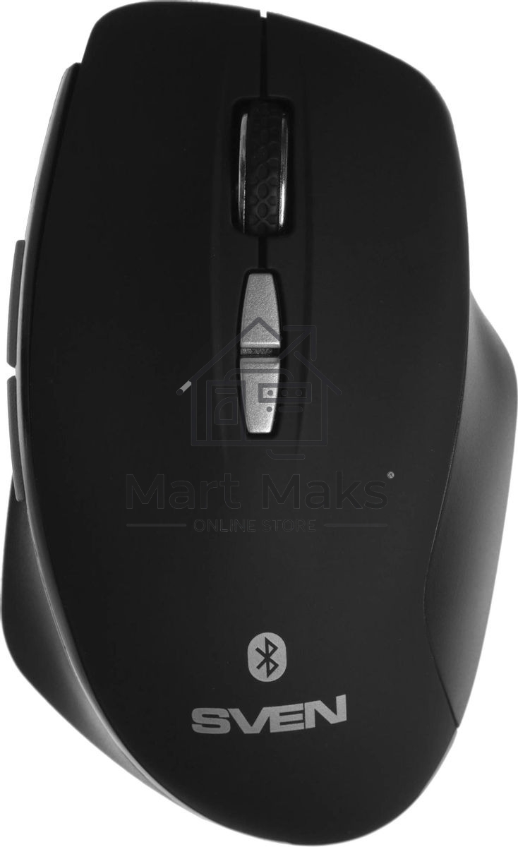 Мышь беспроводная SVEN RX-590SW черный, 1600 dpi, радиоканал, Bluetooth, USB, кнопки - 7