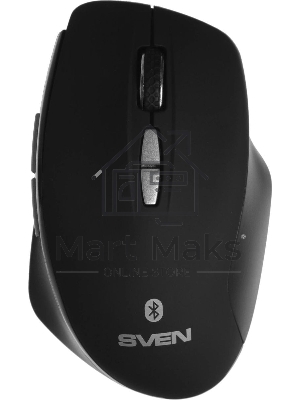 Мышь беспроводная SVEN RX-590SW черный, 1600 dpi, радиоканал, Bluetooth, USB, кнопки - 7