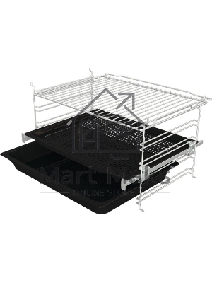 Встраиваемый духовой шкафКоллекция: Ora-Ito, Тип: независимый, Габаритные размеры (ВxШxГ), см: 59.5 х 59.5 х 56.4, : черный, Количество режимов: 11, Тип очистки: паром AquaClean, Телескопические направляющие: на 1 уровне