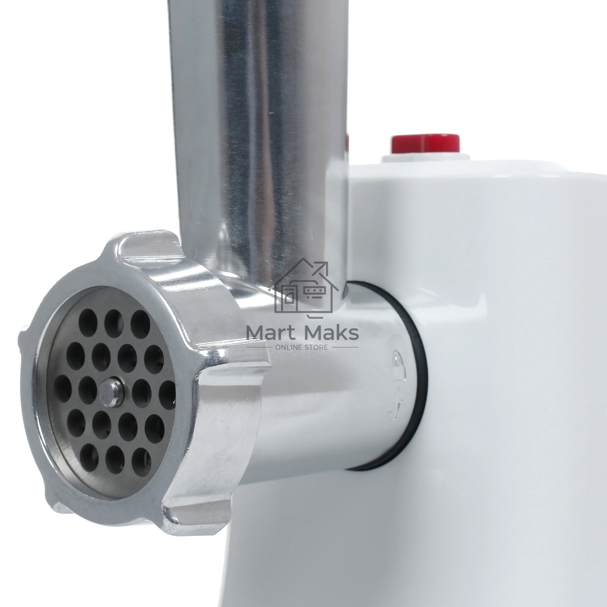 Мясорубка электрическая ВАСИЛИСА ВА-601 белый, 1600 Вт, 1.5 кг/мин, реверс, защита от перегрузки, насадки - 4