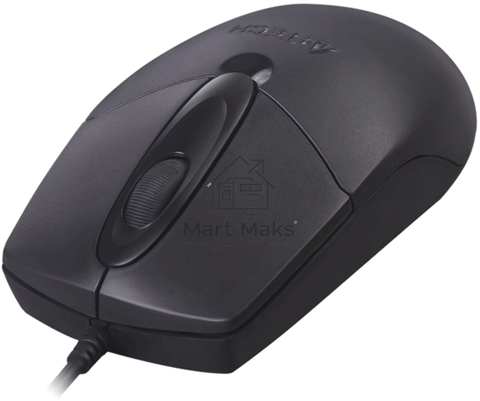 Мышь проводная A4Tech OP-720S черный, 1200 dpi, USB, кнопки - 3