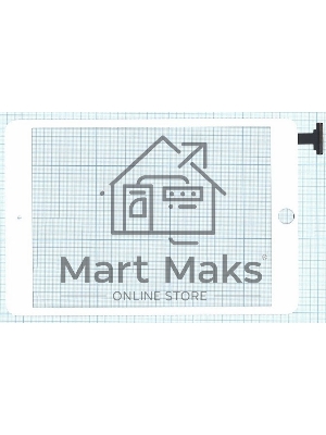 Сенсорное стекло (тачскрин) Ipad mini 3 (retina) no IC (A1599, A1600). белое