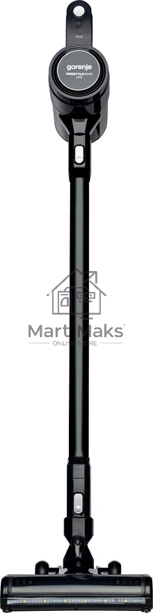 Пылесос вертикальный/ручной Gorenje SVC216FMLBKII черный, от аккумулятора, 25 Вт, уборка сухая, пылесборник 0.5 л, работа от АКБ max 45 мин.
