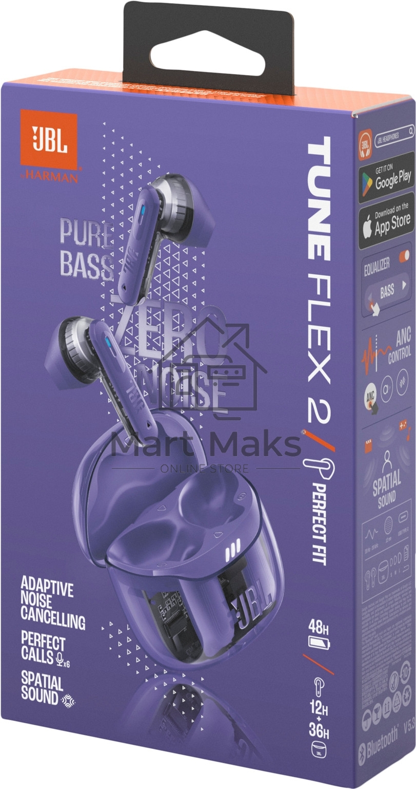 Наушники JBL Tune Flex 2 призрачно-фиолетовый