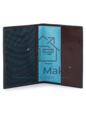 Обложка для паспорта Piquadro Blue Square PP5255B2/MO, коричневый, натур.кожа