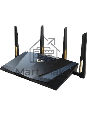 Маршрутизатор ASUS RT-BE88U, черный/желтый, 90IG08V0-MO3N0V