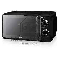 Микроволновая печь BBK 17MWS-794M/B-M черный, 17 л, 700 Вт, переключатели - поворотный механизм