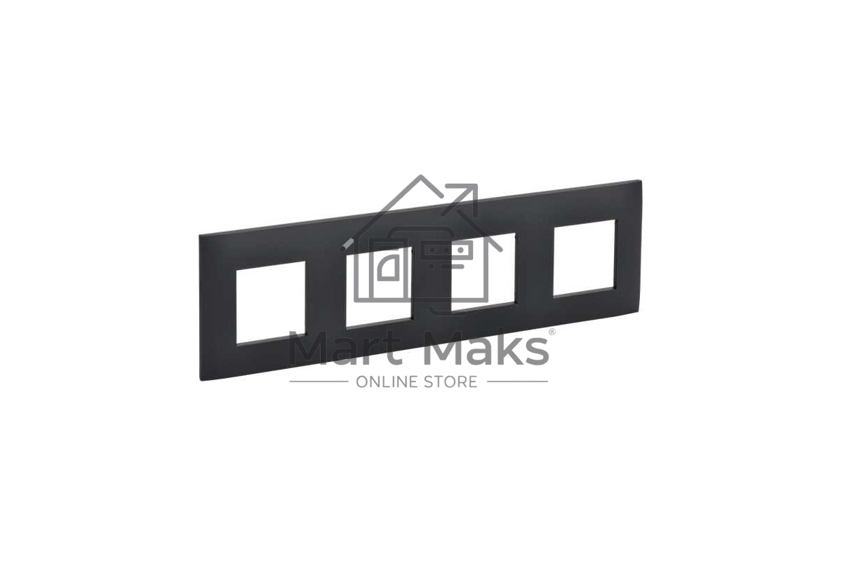 Рамка 4-м IEK SKANDY SK-F04G графит SK-M42-K53