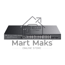 Коммутатор TP-Link SG5428XMPP, 24×1 Гбит/с PoE++ + 4×10 Гбит/с SFP+, управляемый