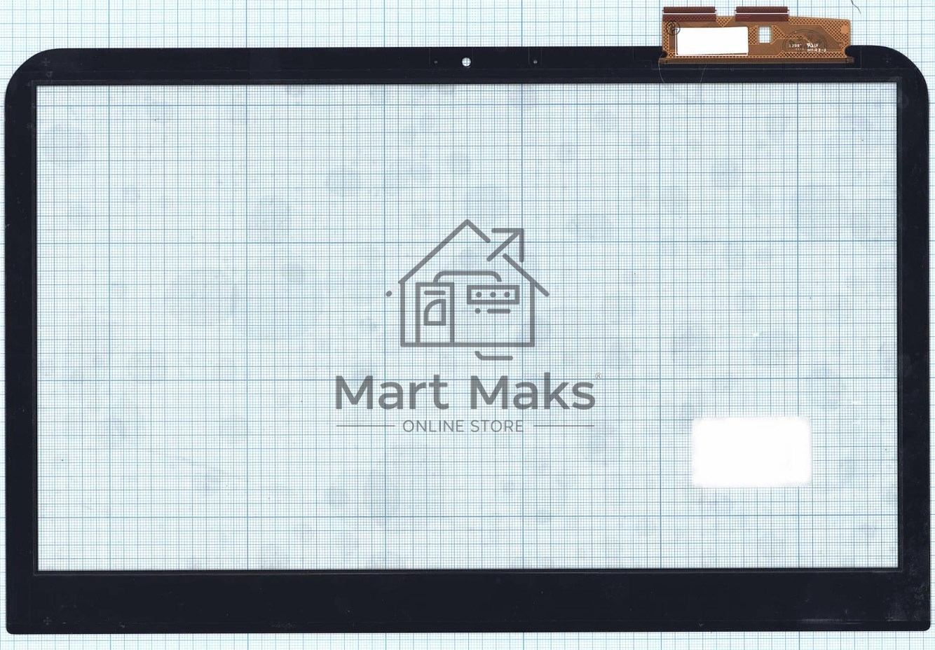 Сенсорное стекло (тачскрин) для Dell Inspiron 14R-3421, черное с рамкой