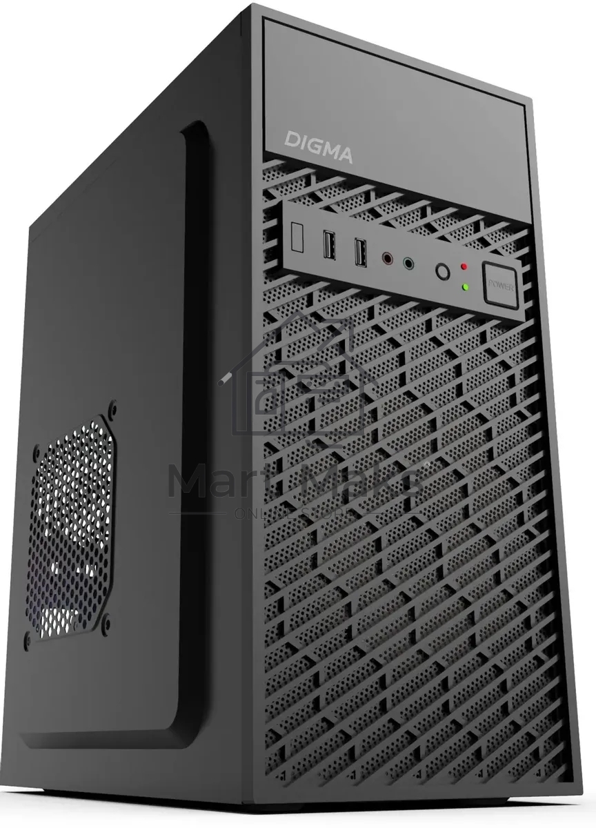 Компьютерный корпус Digma DCC-MN303 черный без БП mATX 1x80mm 2x120mm 1xUSB2.0 1xUSB3.0 audio