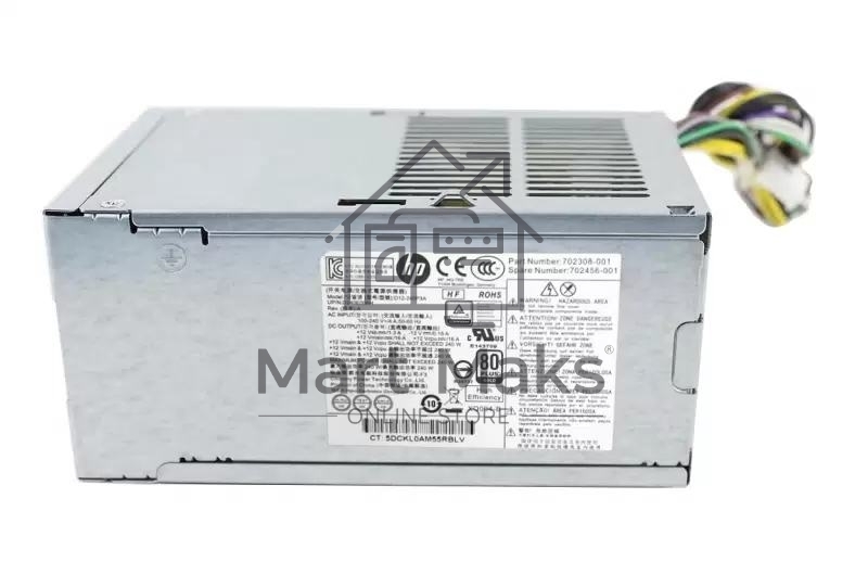 Блок питания 702456-001 240W 12VDC 90% efficient - Includes power on/off switch HP EliteDesk 800 G1