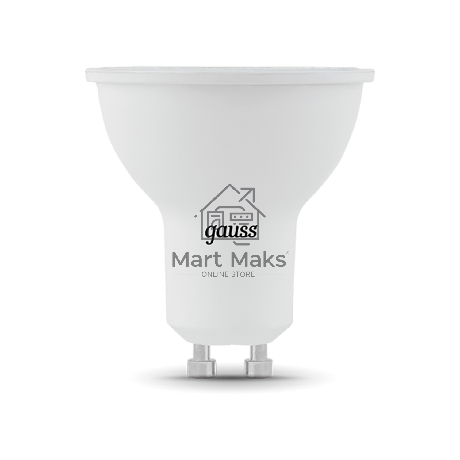 Лампа светодиодная Gauss 101506309 LED 9 Вт 860 Лм 6500К GU10 софит MR16 холодная Black