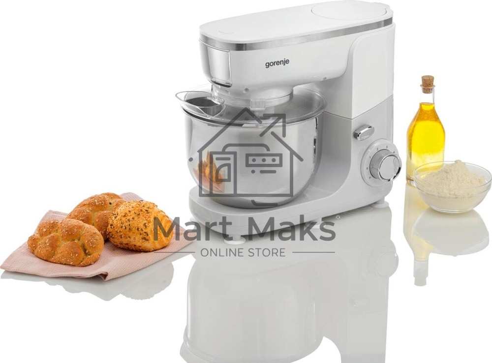 Кухонная машина Gorenje MMC1005W планетар.вращ. 1000Вт белый