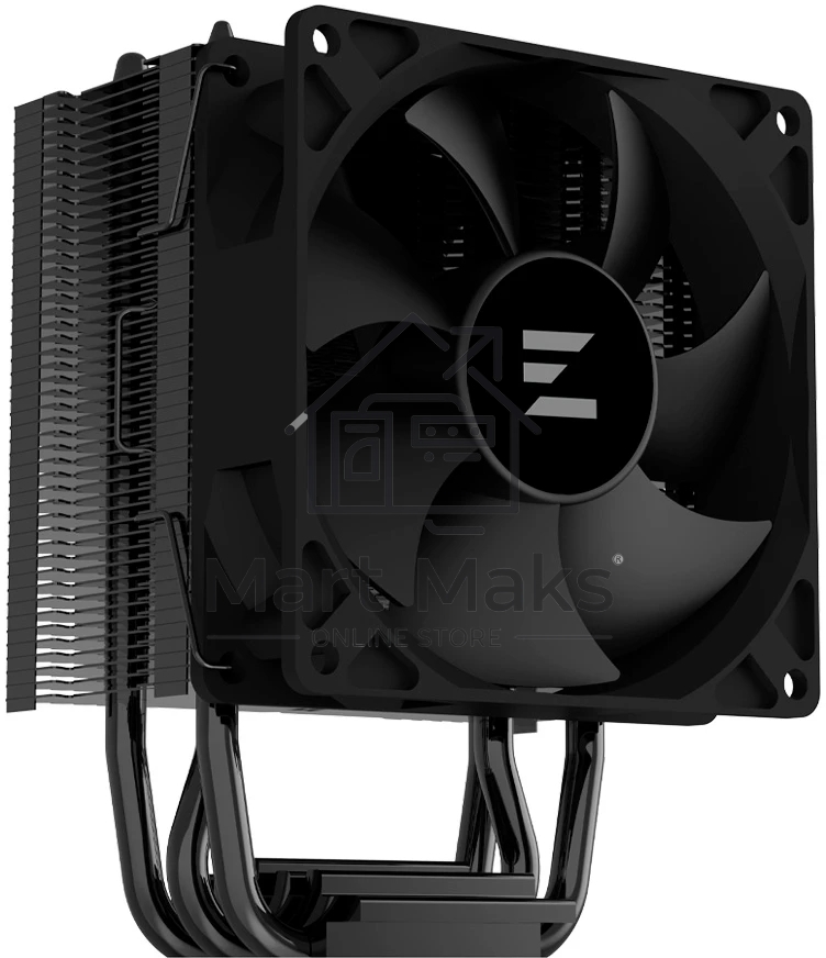 Кулер ZALMAN CNPS4X BLACK V2, 92mm FAN, 3 HEAT PIPES, 4-PIN PWM, 800-2000 RPM, 29DBA, HYDRO BEARING, LGA1851/1700, AM5/AM4, screw type installation