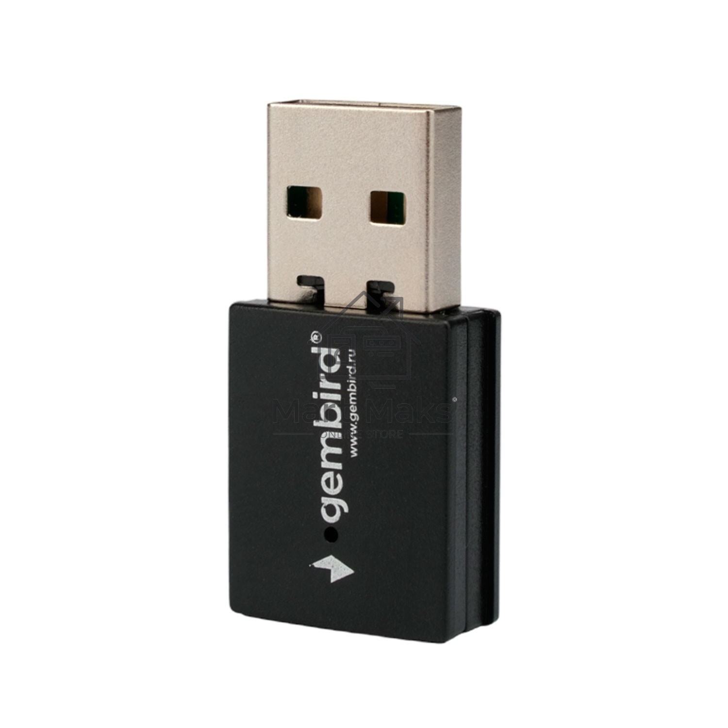 Сетевой адаптер WiFi+Bluetooth Gembird WNP-UA-018 двухдиапазонный мини, 600 Мбит, USB, 802.11b/a/g/n/ac