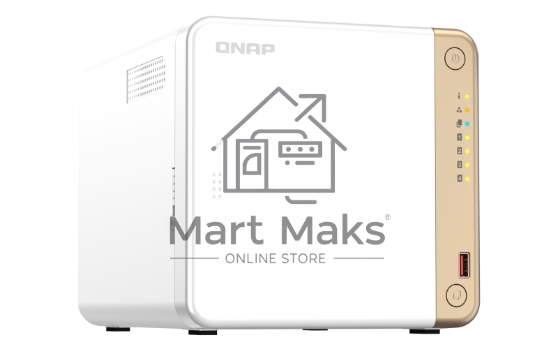 Сетевое хранилище NAS Qnap Original TS-462-4G 4-bay настольный Celeron N4505