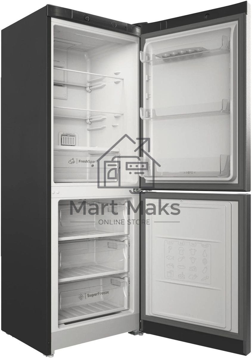 Холодильник Indesit ITS 4160 G серебристый двухкамерный 179/78 л, No Frost