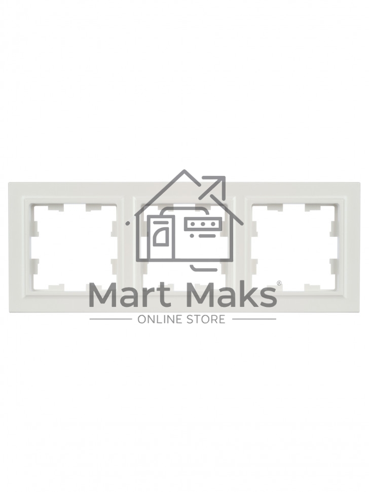 Рамка 3-местная IEK BRITE РУ-3-БрЖ жемчуг