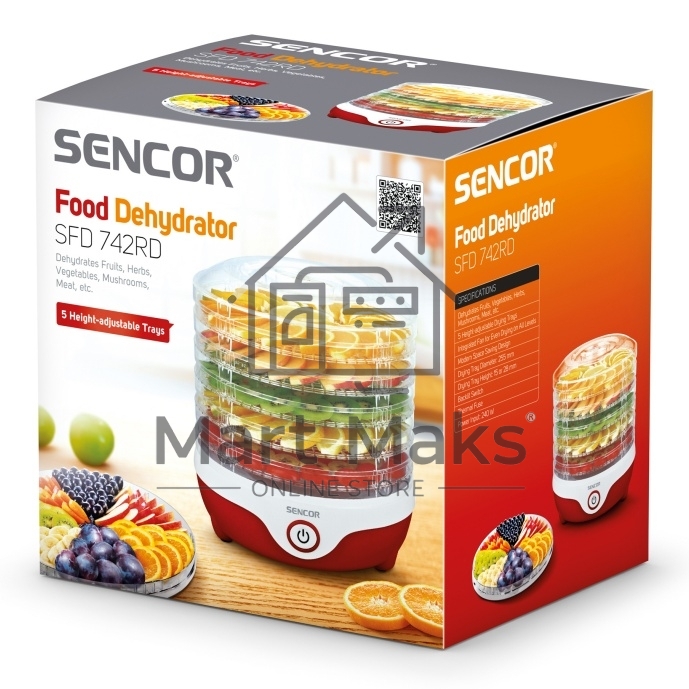 Сушилка для овощей и фруктов Sencor SFD 742RD
