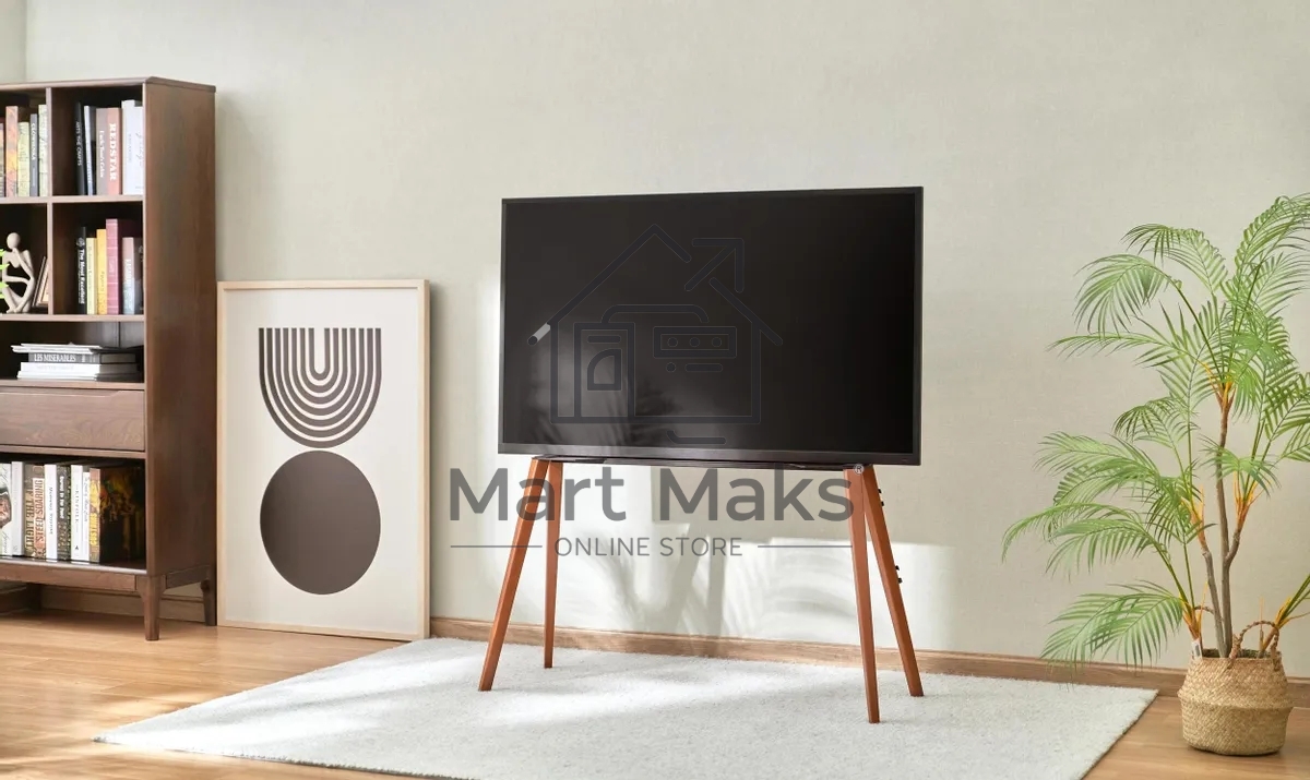 Подставка для телевизора Cactus CS-ST3646BKWN черный/орех, 49