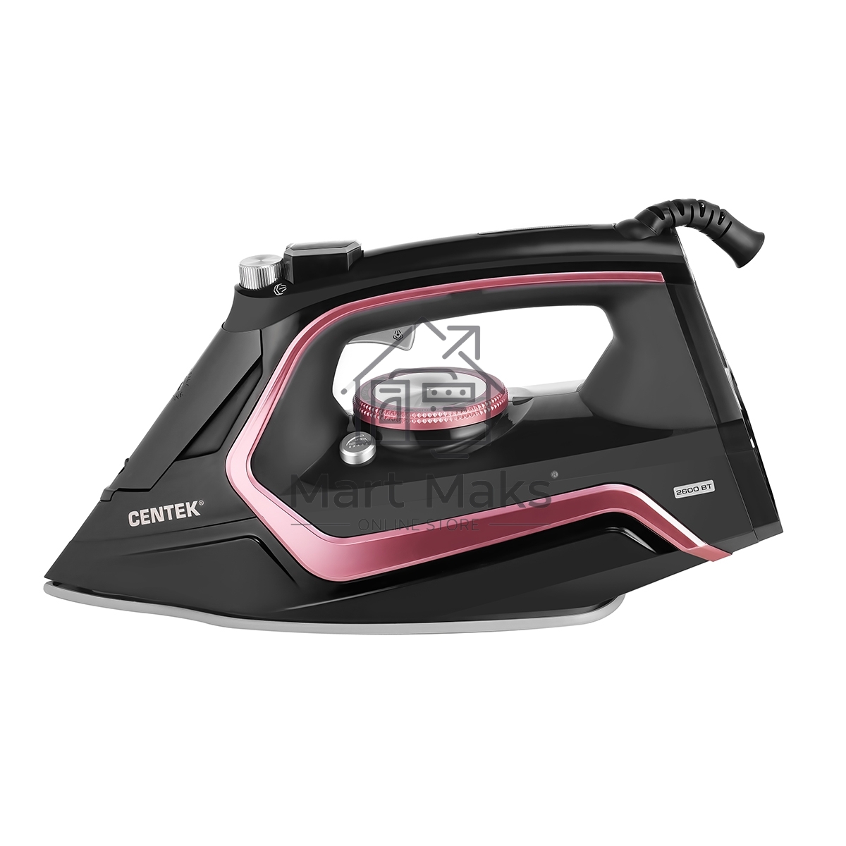 Утюг Centek CT-2313 розовый/черный, 2400 Вт, 50 г/мин, 185 г/мин, 350 мл