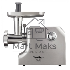 Мясорубка электрическая Moulinex ME858D32 серебристый, 2100 Вт, 5.5 кг/мин, реверс, защита от перегрузки, насадки - 8