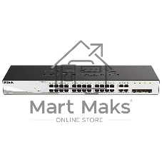 Коммутатор D-Link DGS-1210-28/F3A, 24×1 Гбит/с + 4×1 Гбит/с Combo, настраиваемый