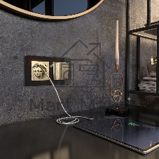 Рамка WERKEL на 2 поста (черный,стекло) W0021108