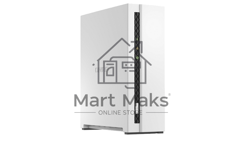 Сетевое хранилище SMB QNAP TS-133 NAS 1 HDD tray. ARM 4-core Cortex-A55 1.8GHz, ram 2 GB (max), 1x1GbE, 1xUSB 2.0 port,1xUSB 3.2 Gen 1
