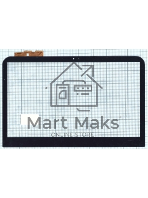 Сенсорное стекло (тачскрин) для Dell Inspiron 14R-3421, черное с рамкой