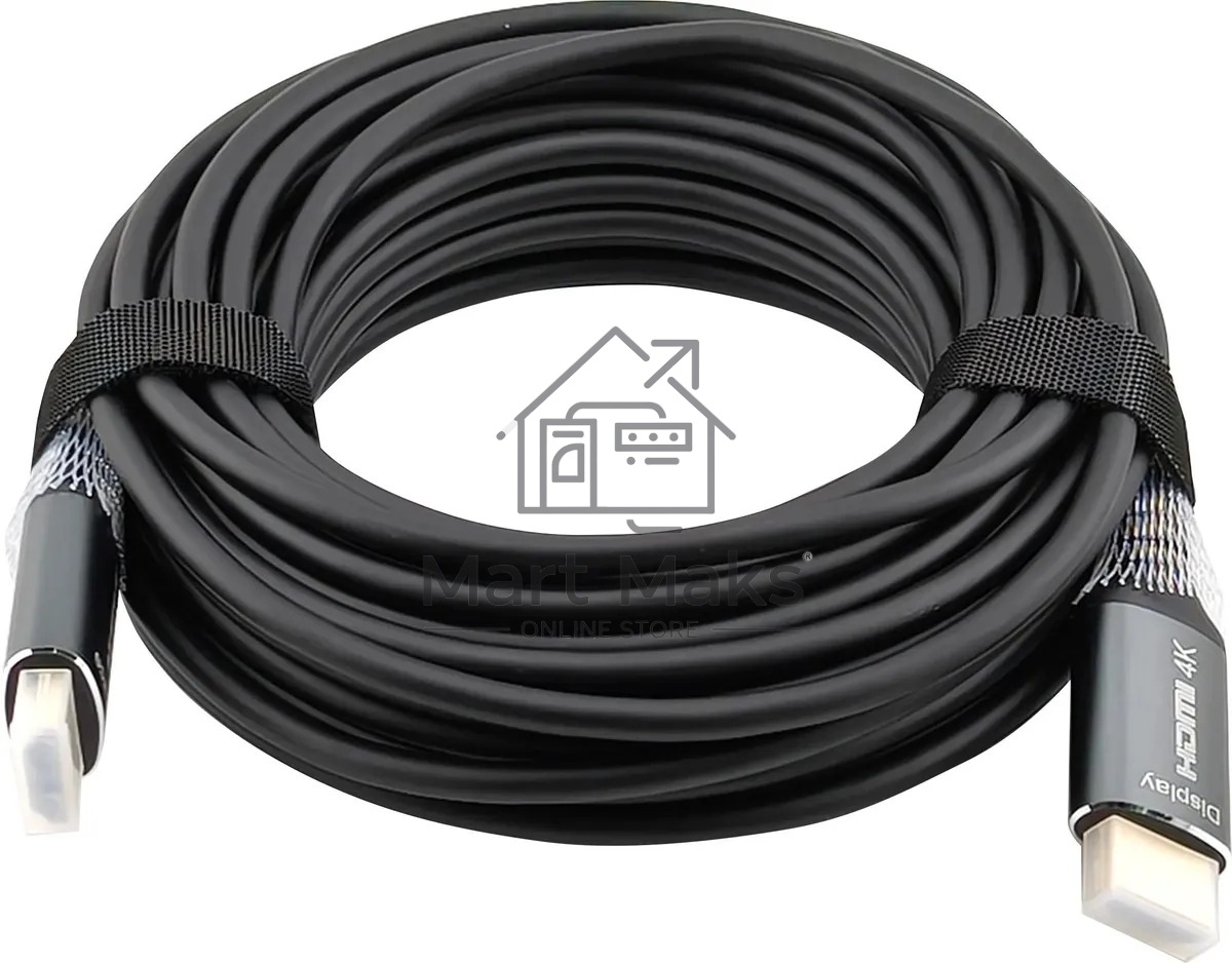 Кабель аудио-видео Cactus CS-HDMI-AOC-2-10 HDMI (m)/HDMI (m) 10м. позолоч.конт. черный