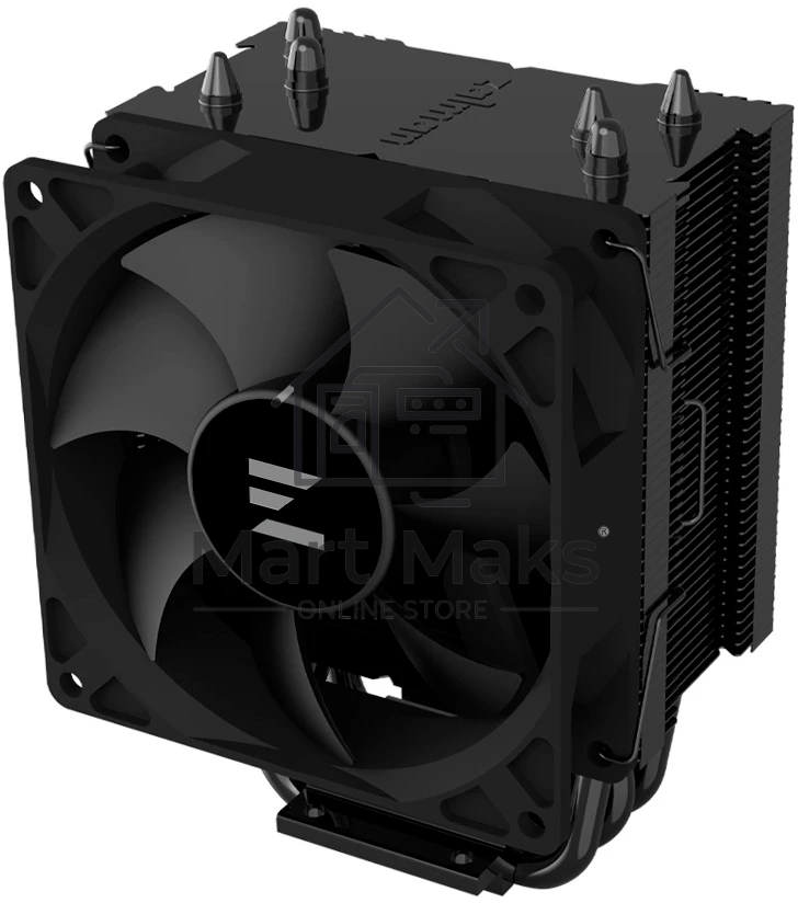 Кулер ZALMAN CNPS4X BLACK V2, 92mm FAN, 3 HEAT PIPES, 4-PIN PWM, 800-2000 RPM, 29DBA, HYDRO BEARING, LGA1851/1700, AM5/AM4, screw type installation