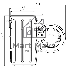 Стиральная машина Atlant СМА 60У1014-02 белая, загрузка фронтальная 6кг, 1000 об/мин., класс: A+++