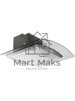 Вытяжка каминная Elikor Аметист 60Н-430-К3Д серебристый, 60 см, 430 куб. м/ч, 54 дБ