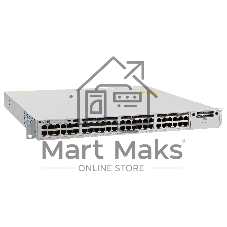 Коммутатор Cisco Catalyst 9300 C9300-48P-E, 48×1 Гбит/с PoE+ + 4×10 Гбит/с SFP+, управляемый