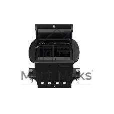 Прямоугольный металлический корпус Wize Pro WRTS-M-4CBOX-B серия M, для модульной системы врезного лючка в стол с убирающейся крышкой для установки до 4 модулей-вставок серии М, черный