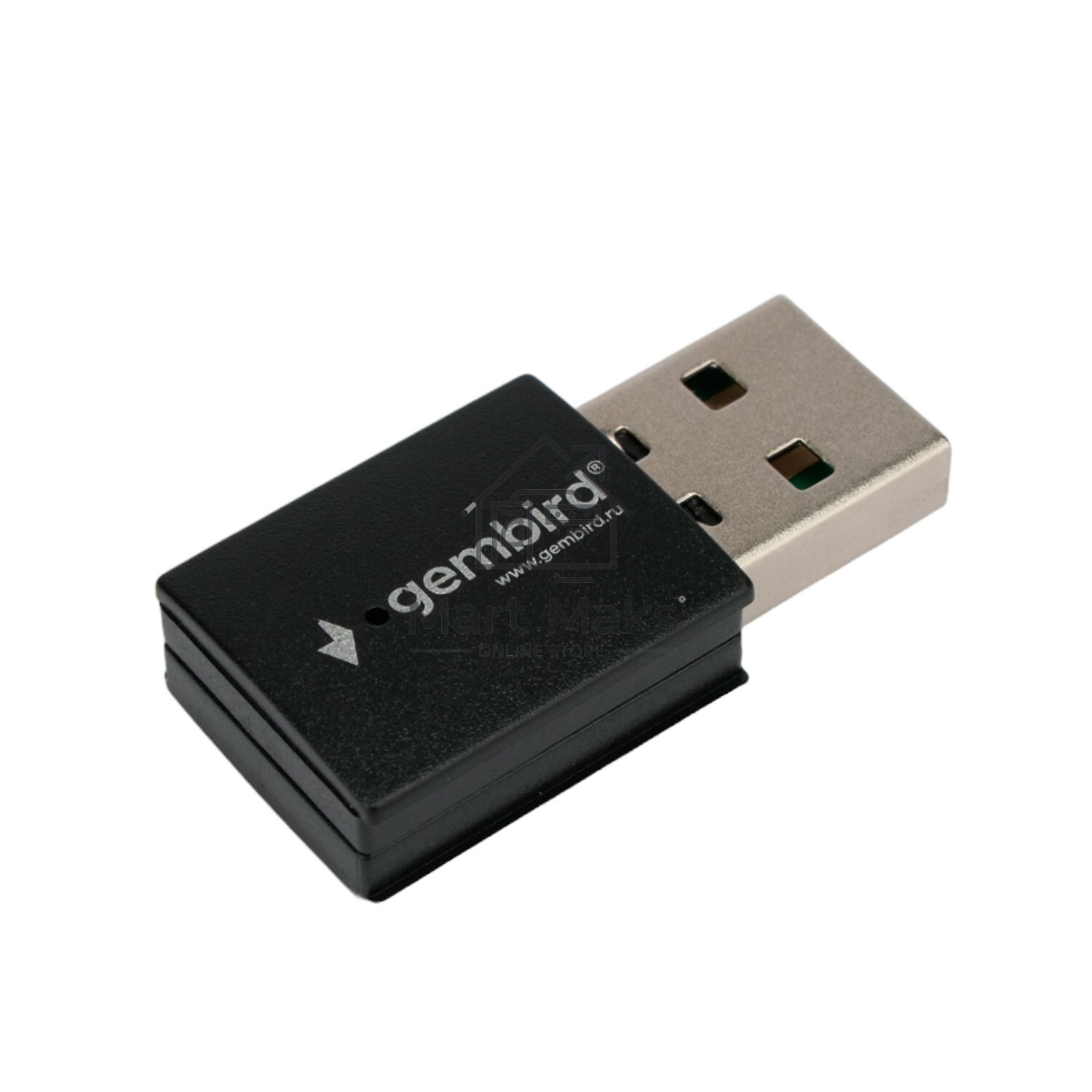 Сетевой адаптер WiFi+Bluetooth Gembird WNP-UA-018 двухдиапазонный мини, 600 Мбит, USB, 802.11b/a/g/n/ac