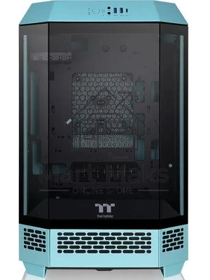 Компьютерный корпус Thermaltake The Tower 300 Turquoise голубой без БП miniITX 7x120мм 5x140мм 2xUSB 3.0 audio bott PSU
