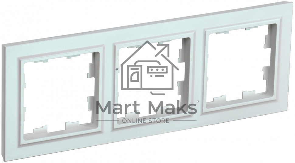 Рамка 3-местная IEK BRITE РУ-3-БрЖ жемчуг