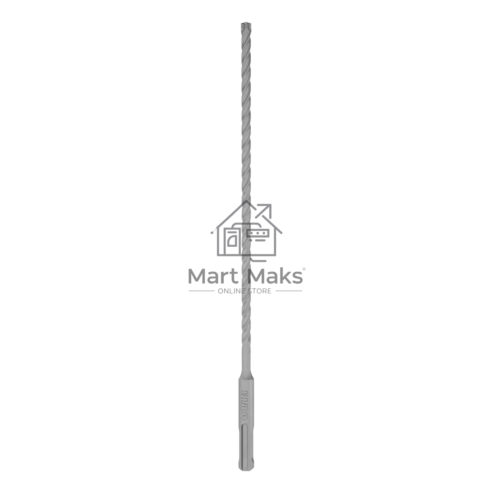 Бур по бетону Denzel цельная крестовая пластина, 6x265 мм, SDS PLUS