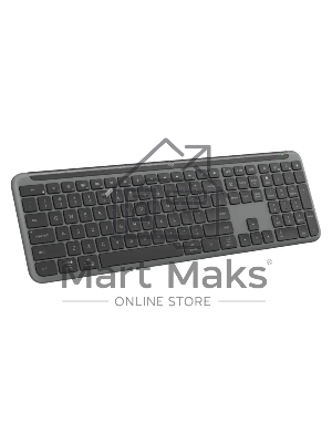 Клавиатура беспроводная Logitech K950 черный USB BT/Radio slim (920-012434)