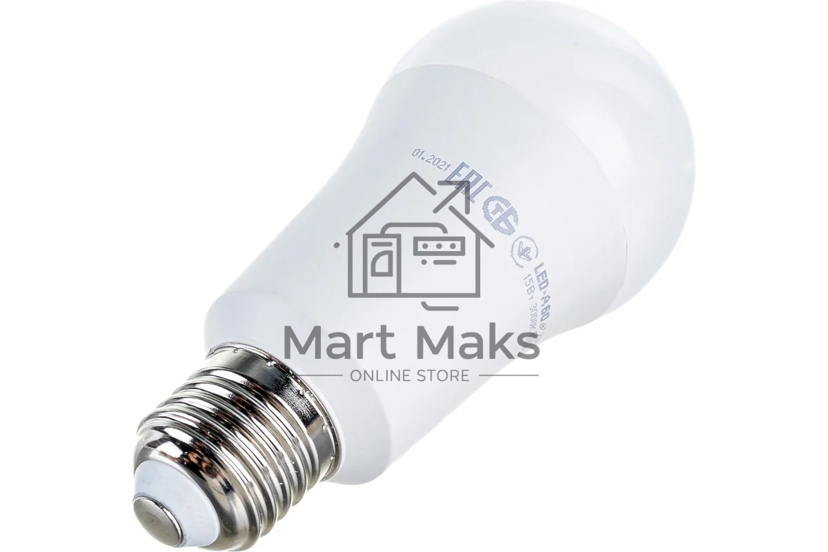 Лампа cветодиодная Iek LLE-A60-15-230-30-E27 ECO A60 шар 15Вт 230В 3000К E27