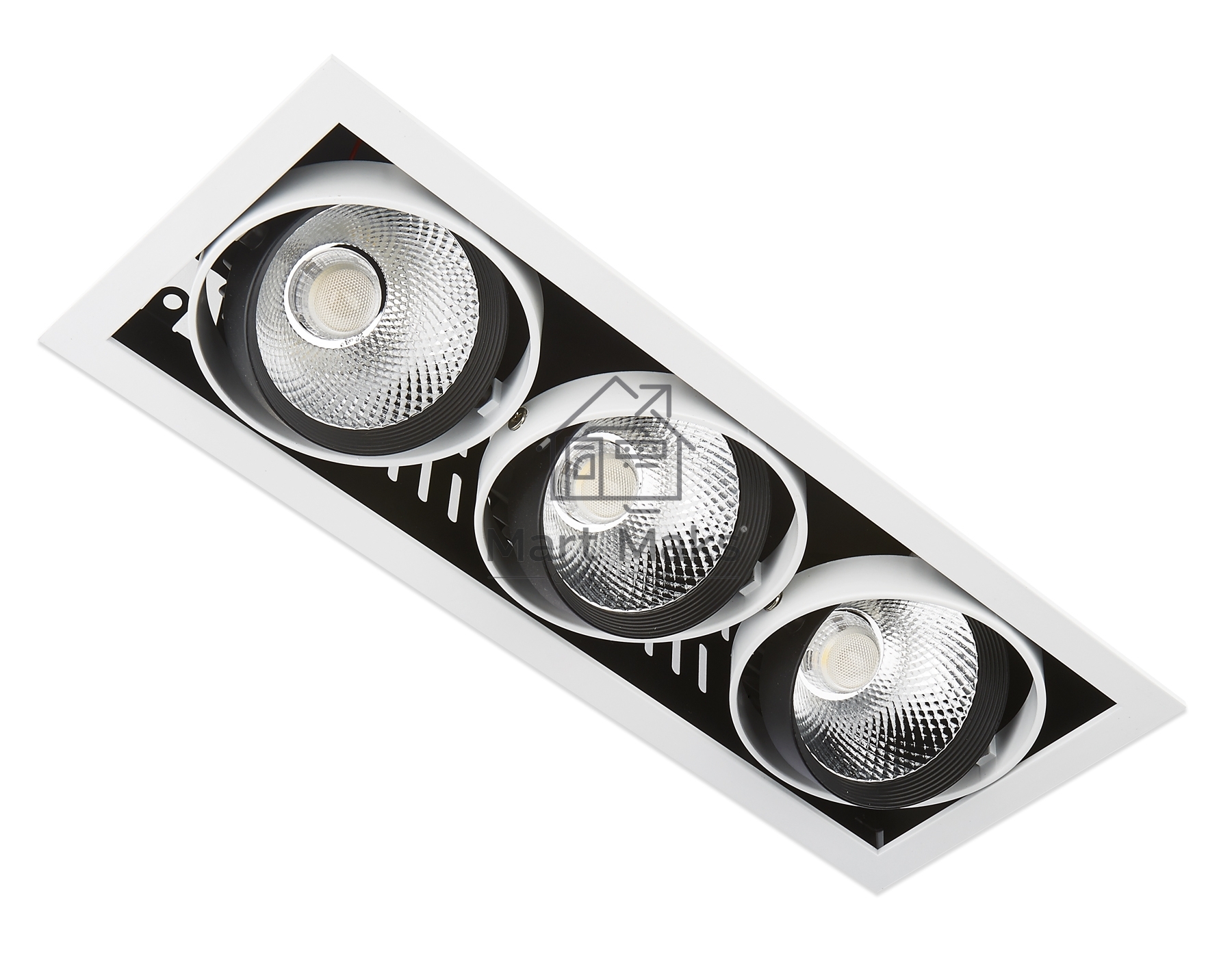 Корпус светильника T813 BK/CH 3*12W 4200K