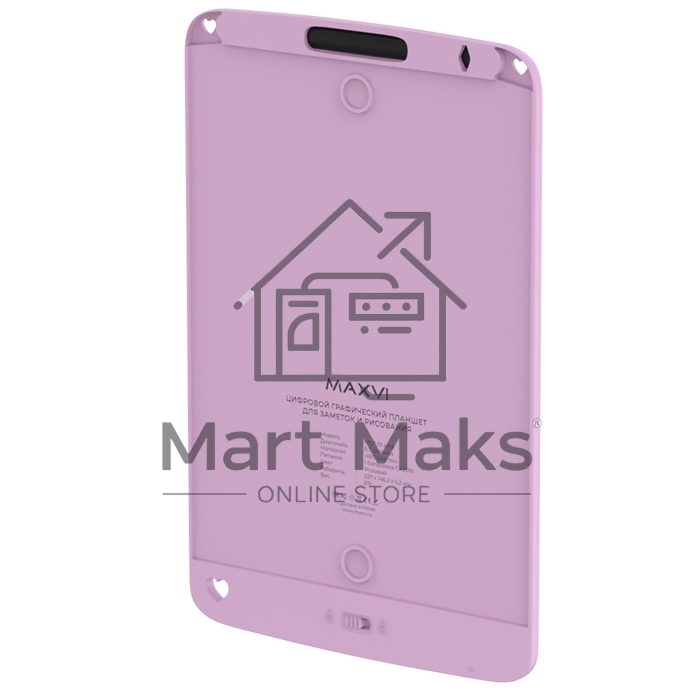 Графический планшет LCD для заметок и рисования Maxvi MGT-01 pink