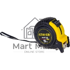 Рулетка Stayer MASTER 5м/25мм в ударостойком обрезиненном корпусе 34025-05-25