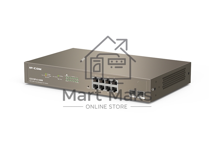 Коммутатор IP-COM G3310P-8-150W PoE с облачным управлением 8GE+2SFP