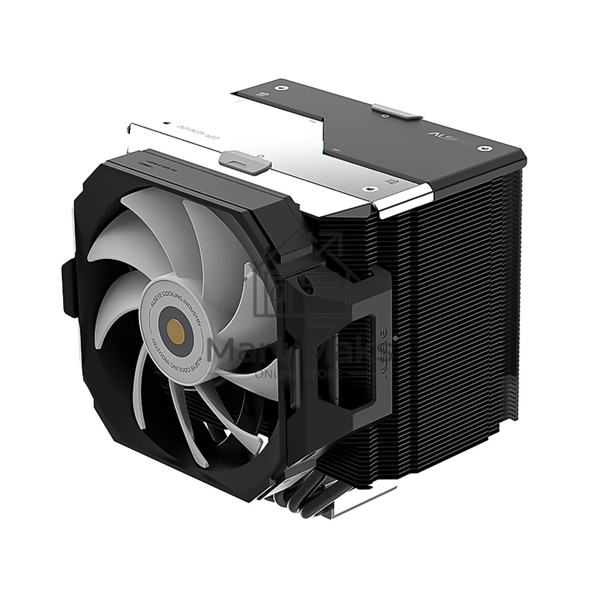 Кулер для процессора Alseye i600-B черный, 120 мм, алюминий/медь, 2300 об/мин, 37.8 дБ, 4 pin, 265 Вт, 160 мм