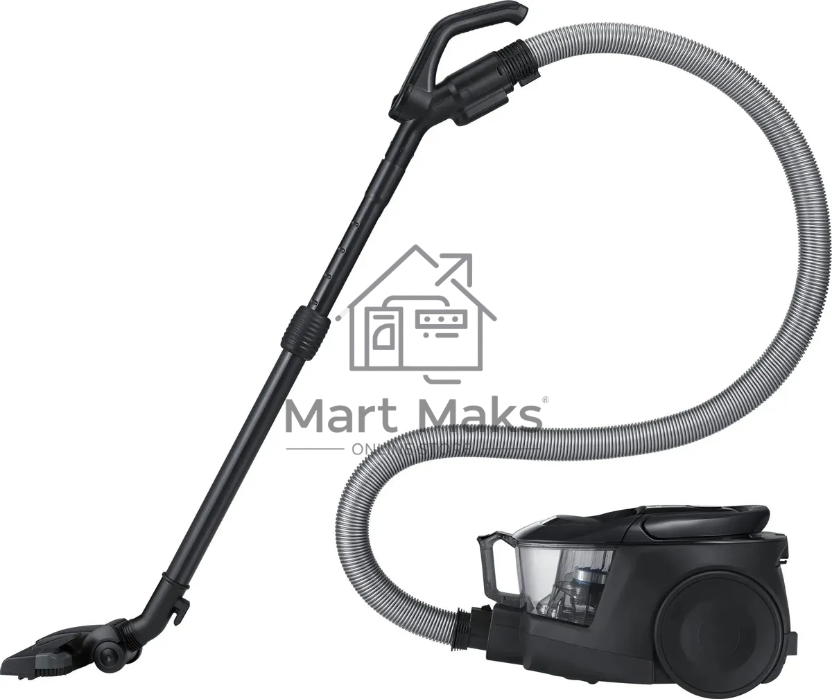 Пылесос Samsung VC18M31C0HG/EV черный, 380/1800 Вт, уборка сухая, пылесборник контейнер 2 л